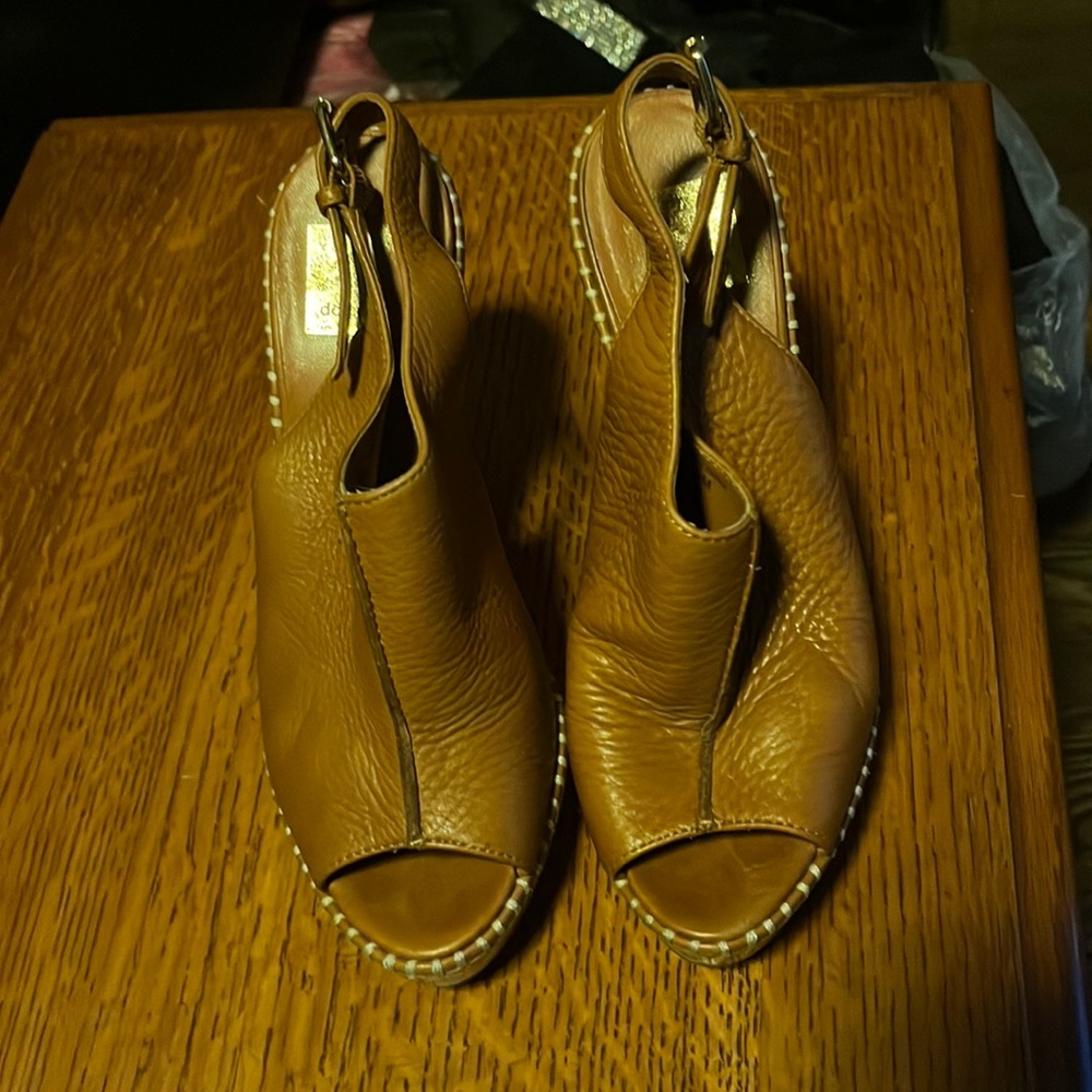 Cute leather dolce vita wedge sandals